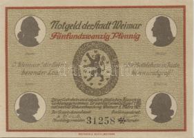 Német Birodalom/Weimari Köztársaság/ Weimar 1921. 25Pf(6x), 6klf teljes sor T:I