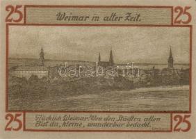 Német Birodalom/Weimari Köztársaság/ Weimar 1921. 25Pf(6x), 6klf teljes sor T:I