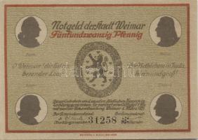 Német Birodalom/Weimari Köztársaság/ Weimar 1921. 25Pf(6x), 6klf teljes sor T:I