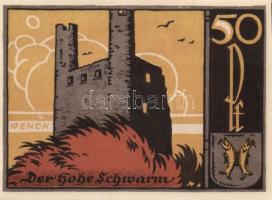 Német Birodalom/Weimari Köztársaság/ Saalfeld 1921. 50Pf(3x) 3klf teljes sor T:I