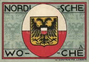 Német Birodalom/Weimari Köztársaság/ Lübeck 1921. 50Pf(5x) 5klf teljes sor T:I