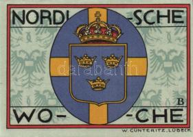 Német Birodalom/Weimari Köztársaság/ Lübeck 1921. 50Pf(5x) 5klf teljes sor T:I