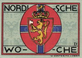 Német Birodalom/Weimari Köztársaság/ Lübeck 1921. 50Pf(5x) 5klf teljes sor T:I