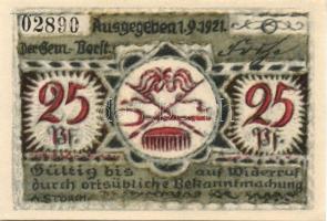 Német Birodalom/Weimari Köztársaság/ Volkstadt 1921. 10Pf, 25Pf, 50Pf(2x) összesen 4klf teljes sor T...