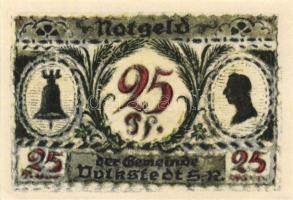 Német Birodalom/Weimari Köztársaság/ Volkstadt 1921. 10Pf, 25Pf, 50Pf(2x) összesen 4klf teljes sor T...