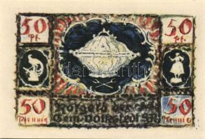 Német Birodalom/Weimari Köztársaság/ Volkstadt 1921. 10Pf, 25Pf, 50Pf(2x) összesen 4klf teljes sor T...