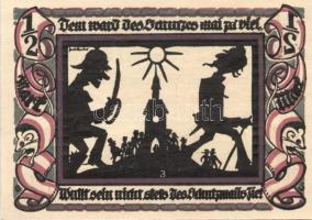 Német Birodalom/Weimari Köztársaság/ Volkstadt 1921. 1/2M 6klf teljes sor T:I