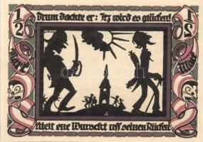 Német Birodalom/Weimari Köztársaság/ Volkstadt 1921. 1/2M 6klf teljes sor T:I