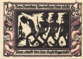 Német Birodalom/Weimari Köztársaság/ Volkstadt 1921. 1/2M 6klf teljes sor T:I