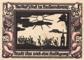 Német Birodalom/Weimari Köztársaság/ Volkstadt 1921. 1/2M 6klf teljes sor T:I