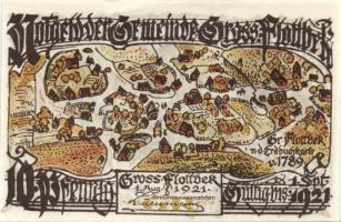 Német Birodalom/Weimari Köztársaság/ Gross-Flottbek 1921. 10Pf, 20Pf, 25Pf, 30Pf, 50Pf, 75Pf, 1M, 2M összesen 8klf teljes sor T:I