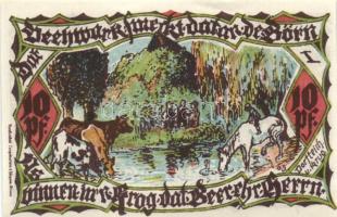 Német Birodalom/Weimari Köztársaság/ Gross-Flottbek 1921. 10Pf, 20Pf, 25Pf, 30Pf, 50Pf, 75Pf, 1M, 2M...