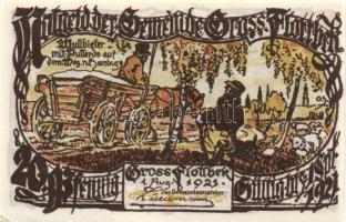 Német Birodalom/Weimari Köztársaság/ Gross-Flottbek 1921. 10Pf, 20Pf, 25Pf, 30Pf, 50Pf, 75Pf, 1M, 2M...