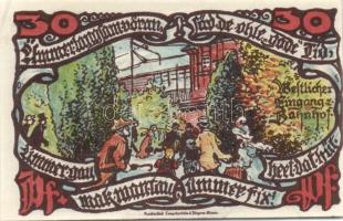 Német Birodalom/Weimari Köztársaság/ Gross-Flottbek 1921. 10Pf, 20Pf, 25Pf, 30Pf, 50Pf, 75Pf, 1M, 2M...