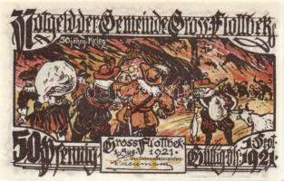 Német Birodalom/Weimari Köztársaság/ Gross-Flottbek 1921. 10Pf, 20Pf, 25Pf, 30Pf, 50Pf, 75Pf, 1M, 2M...