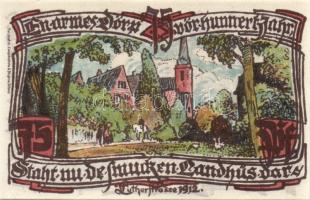 Német Birodalom/Weimari Köztársaság/ Gross-Flottbek 1921. 10Pf, 20Pf, 25Pf, 30Pf, 50Pf, 75Pf, 1M, 2M...