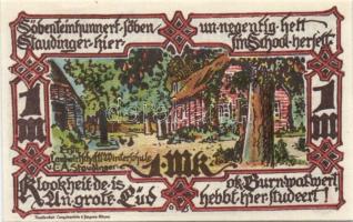 Német Birodalom/Weimari Köztársaság/ Gross-Flottbek 1921. 10Pf, 20Pf, 25Pf, 30Pf, 50Pf, 75Pf, 1M, 2M...