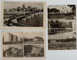 Kb. 153 db modern képeslap: 52 lap a 60-as évekből, 100 képeslap a 40-es és 50-es évekből + Hajdúszo...