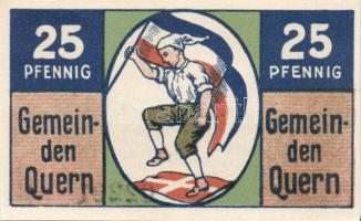 Német Birodalom/Weimari Köztársaság/ Quern 1921. 25Pf 3klf, 50Pf 3klf, 1M összesen 7klf teljes sor T...