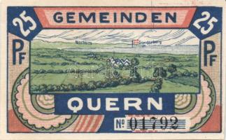 Német Birodalom/Weimari Köztársaság/ Quern 1921. 25Pf 3klf, 50Pf 3klf, 1M összesen 7klf teljes sor T...