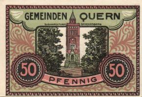 Német Birodalom/Weimari Köztársaság/ Quern 1921. 25Pf 3klf, 50Pf 3klf, 1M összesen 7klf teljes sor T...