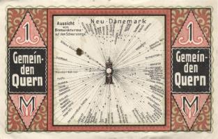 Német Birodalom/Weimari Köztársaság/ Quern 1921. 25Pf 3klf, 50Pf 3klf, 1M összesen 7klf teljes sor T...