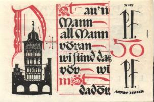 Német Birodalom/Weimari Köztársaság/ Lübeck 1921. 50Pf 5klf teljes sor T:I