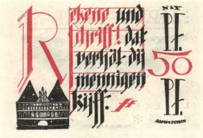 Német Birodalom/Weimari Köztársaság/ Lübeck 1921. 50Pf 5klf teljes sor T:I