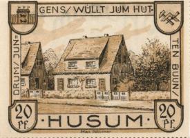 Német Birodalom/Weimari Köztársaság/ Husum 1921-1922. 20Pf, 50Pf, 75Pf, 100Pf  5klf teljes sor T:I