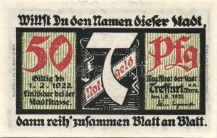 Német Birodalom/Weimari Köztársaság/ Treffurth 1921-1922. 25Pf 2klf, 50Pf 5klf összesen 7klf teljes ...