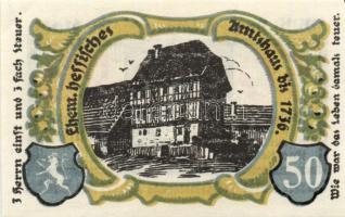 Német Birodalom/Weimari Köztársaság/ Treffurth 1921-1922. 25Pf 2klf, 50Pf 5klf összesen 7klf teljes ...