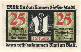 Német Birodalom/Weimari Köztársaság/ Treffurth 1921-1922. 25Pf 2klf, 50Pf 5klf összesen 7klf teljes ...