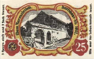 Német Birodalom/Weimari Köztársaság/ Treffurth 1921-1922. 25Pf 2klf, 50Pf 5klf összesen 7klf teljes ...