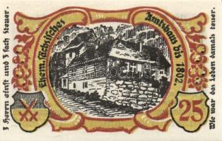 Német Birodalom/Weimari Köztársaság/ Treffurth 1921-1922. 25Pf 2klf, 50Pf 5klf összesen 7klf teljes ...