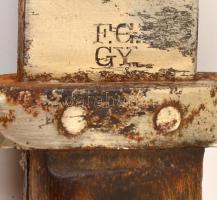 I. világháborús bajonett, rozsdás, h: 37 cm