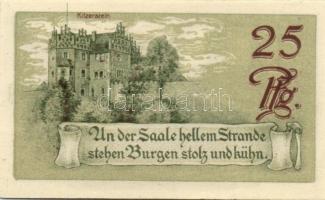 Német Birodalom/Weimari Köztársaság/ Saalfeld 1921. 10Pf, 25Pf, 50Pf 3klf teljes sor T:I