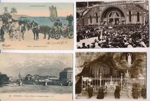 34 db RÉGI francia és gyarmatai városképes lap / 34 pre-1940 French and its colonies town-view postcards
