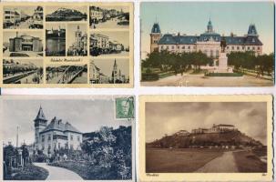 33 db RÉGI délvidéki városképes lap / 33 pre-1940 town-view postcards from the southern territories of the Kingdom of Hungary