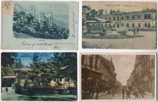 21 db RÉGI erdélyi városképes lap + 1 kinyitható képeslap / 21 pre-1945 Transylvanian town-view post...