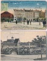 21 db RÉGI erdélyi városképes lap + 1 kinyitható képeslap / 21 pre-1945 Transylvanian town-view post...
