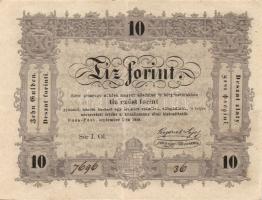 1848. 10Ft "Kossuth bankó" T:II