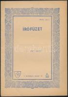 cca 1930 Írófüzet, hátoldalon irredenta motívumokkal