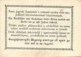 1849. 30kr "Kossuth bankó" "*"-gal erősen ferdén nyomva, papírránccal T:I