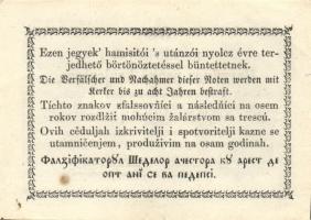 1849. 30kr "Kossuth bankó" erősen ferdén nyomva! T:I- kis berepedés