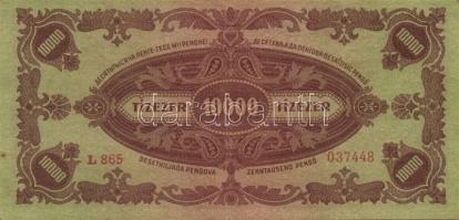 1945. 10000P(2x), 10000P bélyeggel(6x), 100000p(1x), 10000000P(2x), 100000P(1x) T:II+ csak egyszer h...