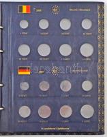 Leuchtturm négygyűrűs Euro érmeberakó, 6db előnyomott lappal, új állapotban