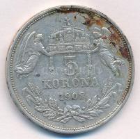 1908KB 5K Ag "Ferenc József" T:2- fo.
Adamo K7