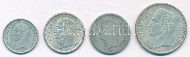Venezuela 1924. 1/2B Ag + 1936. 1B Ag + 1943. 1/4B Ag + 1944. 1/2B Ag T:1-,2,2-
Venezuela 1924. 1/2...