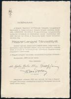 1933 Bp., Magyar-Lengyel Táncestély rendezőbizottsága által küldött védnöki felkérés