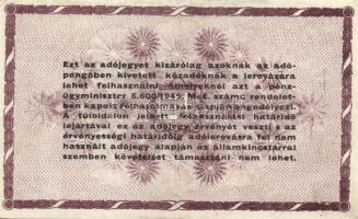 1946. 100000AP(7x) fehér papír, vj nélkül T:I-,II+,II,II-